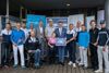 Das Start Up Sport Charity-Golfturnier mit Sport-Legenden und Talenten in St. Oswald/Freistadt brachte einen Reinerlös von 20.000 Euro für die OÖ-Sporttalente – Günther Weidlinger, Horst Felbermayr, Sargis Martirosjan, Willy Grims, Florian Brungraber, Präsident Hannes Artmayr, Michael Walchhofer, Wirtschafts- und Sport-Landesrat Markus Achleitner, Niklas Schaufler, Hans Pum, Gerhard Rumetshofer, Hans Enn, Gerhard Zallinger und Florian Schweighofer stehen vor dem Eingang.