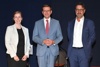 v.l.: Mag.a Stephanie Schwarz (Global Human Resources Manager der TGW Logistics Group GmbH), Wirtschafts-Landesrat Markus Achleitner, Mag. Andreas Berger (Leiter Human Resources Rosenbauer International AG)