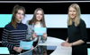 Juliane Wizany und Laura Kremer (v. l.) hatten beim Besuch bei LT1 anlässlich des Girls‘ Days die Gelegenheit, Frauen-Landesrätin Mag.a Christine Haberlander zu interviewen.