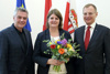 Landesamtsdirektor HR Dr. Erich Watzl, MMag. Elisabeth Schwetz und LH Mag. Thomas Stelzer