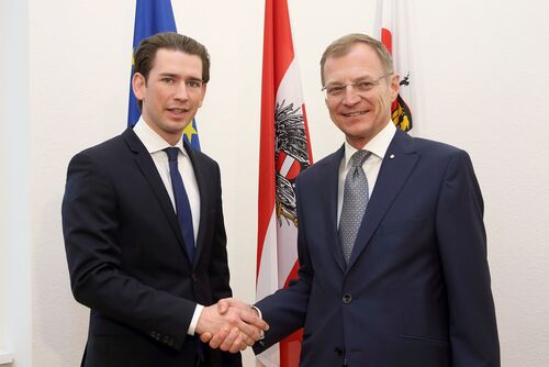 Bundeskanzler Sebastian Kurz und Landeshauptmann Mag. Thomas Stelzer