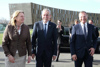 Außenministerin Dr. Karin Kneissl, Bundespräsident Dr. Alexander Van der Bellen und Landeshauptmann Mag. Thomas Stelzer (v.l.) beim gestrigen Abendempfang der Botschafter in der voestalpine Stahlwelt.