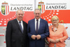 Zweiter Landtagspräsident DI Dr. Adalbert Cramer, Landtagspräsident KommR Viktor Sigl und Dritte Landtagspräsidentin Gerda Weichsler-Hauer.