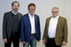 v.l.: Wolfgang Renneberg (Experte für Reaktorsicherheit, INRAG), Umwelt-Landesrat Rudi Anschober, Kaspar Müller (Schweizer Ökonom)
