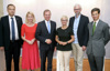 v.l.: Rektor Dr. Meinhard Lukas, Landesrätin Mag.a Christine Haberlander, Landeshauptmann Mag. Thomas Stelzer, WKOÖ-Präsidentin Mag.a Doris Hummer, Landeshauptmann-Stv. Dr. Michael Strugl und IV OÖ-Vizepräsident DI F. Peter Mitterbauer