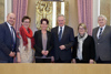 v.l.: LAbg. Peter Binder, LAbg. Ulrike Schwarz, Bundesratspräsidentin Sonja Ledl-Rossmann, Landtagspräsident Viktor Sigl, LAbg. Ulrike Wall, LAbg. Hans Hingsamer.