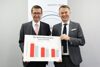 v.l.: Wirtschafts-Landesrat Markus Achleitner und Ing. DI (FH) Werner Pamminger, GF Business Upper Austria.