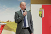Agrar-Landesrat Max Hiegelsberger begrüßt das zahlreiche Publikum im ABZ Lambach