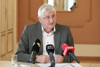 LAbg. Johann Hingsamer, Präsident des OÖ. Gemeindebundes bei der Pressekonferenz