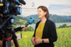 Landesrätin Michaela Langer-Weninger gab nach der Pressekonferenz dem Fernsehsender WT1 ein Interview.