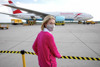 LH-Stv. Christine Haberlander am Airport Linz