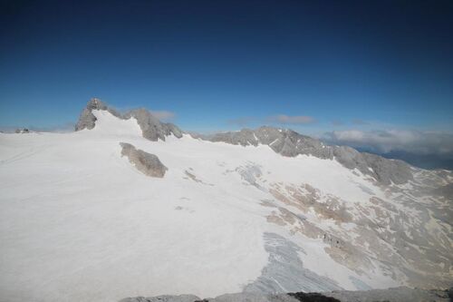 Hallstätter Gletscher, Eis, Felsen