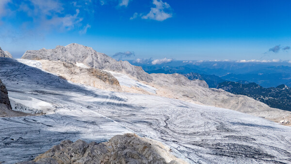 Blick auf den Dachsteingletscher