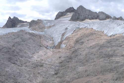 Hochgebirgslandschaft, Gletscher, Eis, Felsen