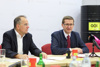 Wirtschafts- und Energie-Landesrat Markus Achleitner (r.) präsentierte heute gemeinsam mit DI Dr. Gerhard Dell, Geschäftsführer OÖ Energiesparverband,(l.) die neue Kampagne „Ganz Oberösterreich sagt Adieu Öl – Jetzt raus mit der Ölheizung“