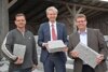 v.l.: Betriebsleiter Helmut Eilmsteiner, Landesrat Dr. Michael Strugl und Geschäftsführer Mag. Alfred Buchegger