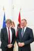 Bildungsminister Dr. Martin Polaschek und Landeshauptmann Mag. Thomas Stelzer im Landhaus in Linz