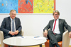 Bildungsminister Dr. Martin Polaschek und Landeshauptmann Mag. Thomas Stelzer im Landhaus in Linz