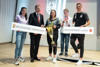 Landeshauptmann Thomas Stelzer mit (v.l.) Susanne Gogl-Walli, Leichtathletin, TGW Zehnkampf-Union aus Linz, Lisa-Marie „Lilly“ Hager, Volleyballerin, Oberbank Steelvolleys Linz-Steg aus Bürmoos/Salzburg, Jonas Seyfried, zwei Goldmedaillen im Voltigieren bei den Special Olympics Österreich, und Philipp Ziereis, LASK-Spieler aus Schwarzhofen in Bayern.