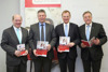 FH-Prof. Priv. Doz. DI Dr. Johann Kastner, Dipl.-Ing. Dr. Franz Michael Androsch, Landeshauptmann-Stellvertreter Mag. Thomas Stelzer und Dr. Gerald Reisinger