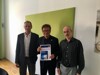 v.l.: Klaus Reingruber (Meteorologe Blue Sky Wetteranalysen), Klimaschutzlandesrat Rudi Anschober, Andreas Drack (Klimaschutz-Beauftragter des Landes OÖ)