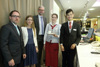 v.l.: Wolfgang Zukrigl, Operations Manager im Austria Trend Hotel Schillerpark Linz, ÖHV-Landesvorsitzende Sophie Schick, LH-Stv. Mag. Dr. Michael Strugl, die Lehrlinge Riccarda Ematinger und Giovany Dudzik vom Austria Trend Hotel Schillerpark Linz