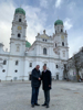 v.l. Stadtrat Prof. Dir. Georg Steiner und Wirtschafts-Landesrat Markus Achleitner beim Austausch in Passau.