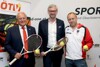 v.l.: ÖTV-Präsident Robert Groß, Sportreferent LH-Stv. Dr. Michael Strugl und Davis-Cup-Kapitän Stefan Koubek