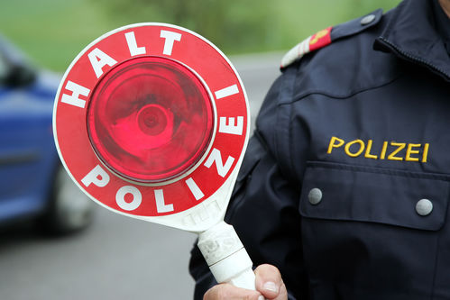 Eine Polizeikontrolle