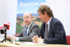 Agrar-Landesrat Max Hiegelsberger und Abteilungsleiter Pflanzenbau der LK Oberösterreich Christian Krumphuber bei der Pressekonferenz