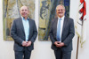Landtagspräsident Max Hiegelsberger mit dem Präsidenten des Vorarlberger Landtages Harald Sonderegger