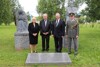 3. Landtagspräsidentin Gerda Weichsler-Hauer, 2. Landtagspräsident DI Dr. Adalbert Cramer, Landtagspräsident KommR Viktor Sigl und Oberst Engelbert Thalmaier