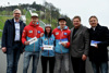 V.l.: Sportreferent LH-Stv. Dr. Michael Strugl, Michael Hayböck, Jacqueline Seifriedsberger, Markus Schiffner, Bernhard Zauner (Obmann UVB Hinzenbach) und Franz Schiefermair (Präsident der OÖ Sportunion).