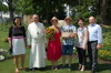 Landesgartenschau Besucher: Barbara Kneidinger GF LGS, Abt em. Martin Felhofer, die Gewinner Christine und Gotthard Eder, BGM Elisabeth Höfler sowie LR Max Hiegelsberger