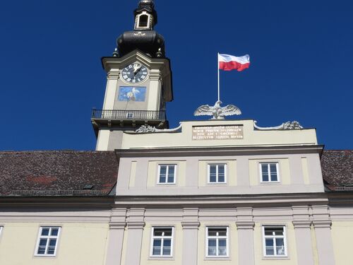 Blick von der Promenade auf das Linzer Landhaus