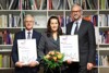 V.l.: Präsident Kons. Hubert Lang (Top-Funktionär des Jahres 2017), Silvia Ehrengruber (Platz 3 bei Wahl der Top-Funktionärin 2017) und Sportreferent LH-Stv. Dr. Michael Strugl