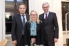 v.l.: Rektor Univ.-Prof. Meinhard Lukas, Bundesministerin Margarete Schramböck  und Landeshauptmann-Stv. Michael Strugl