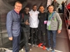 v.l.: Wirtschafts- und Sport-Landesrat Markus Achleitner, Felix Chemonges (Platz 2), Nicholas Rotich (Platz 3), Merhawi Kesete (Platz 1), Günther Weidlinger Sportchef des Linz-Marathons