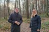 Landesrat Stefan Kaineder mit Stadträtin NR-Abg. Agnes Sirkka Prammer beim Antrittsbesuch in Leonding