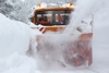 Die Schneefräse im Bezirk Kirchdorf im Einsatz