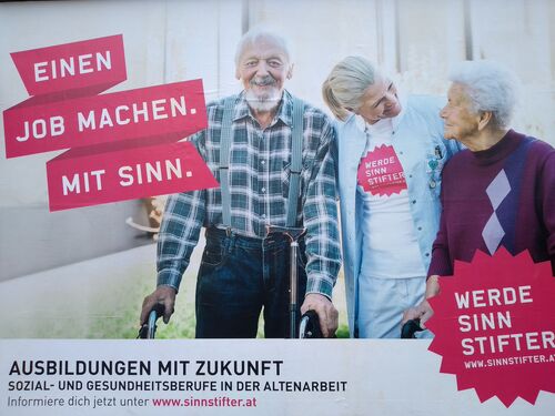 Neues Plakat  zur Präsentation der Kampagne „Werde Sinnstifter“