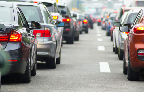 Stau auf einer Autobahn