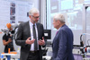 v.l.: Wirtschaftsreferent LH-Stv. Dr. Michael Strugl und Dr. Hannes Androsch, Präsident des Aufsichtsrates des AIT Austrian Institute of Technology, im Gespräch