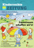 Titelblatt der Kinderrechte Zeitung 45/2021, Aufschrift „Gemeinsam schaffen wir’s!“