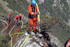 Feuerwehr bei Einsatz im Gebirge