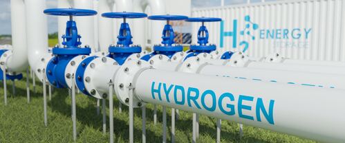 Wasserstoff-Anlage, Behälter, Rohrleitungen, Absperrvorrichtungen