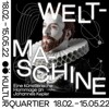 Sujet zur Ausstellung, Beschriftung Weltmaschine, eine künstlerische Hommage an Johannes Kepler,, Kulturquartier, 18.02. – 15.05.22