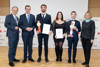 Verleihung des „Young Energy Researchers Award 2022“ – v.l.: DI Dr. Gerhard Dell, OÖ Energiesparverband; Wirtschafts- und Energie-Landesrat Markus Achleitner; DI Lorenz Neururer; Lara Eichberger; Florian Aigner; Mag. Christiane Egger, OÖ Energiesparverband.