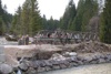 Einhub der Behelfsbrücke an der Weißenbacher Straße -B153 Gemeinde Bad Ischl