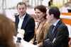 LRin Michaela Langer-Weniger bei der Präsentation der kulinarischen Genüsse anlässlich der Messe „Guten Appetit“ gemeinsam mit Messepräsident Alfred Frauscher und Bürgermeister Bernhard Zwielehner.